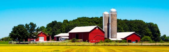 Red Barn on a Farm with Farm Insurance in Bellevue, Council Bluffs, Omaha, Papillion, Treynor