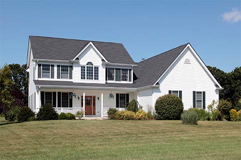 House with white walls with homeowners Insurance 